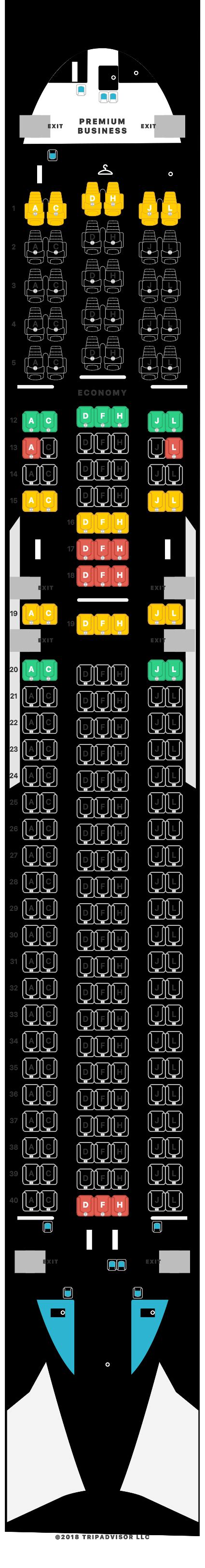SeatGuru Seat Map LATAM.